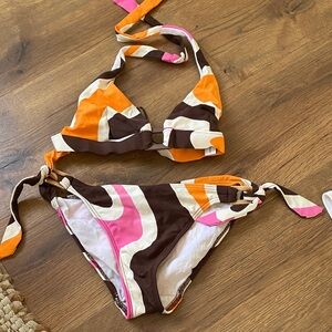 Retro Chic Multicolor Bikini Set BAKU